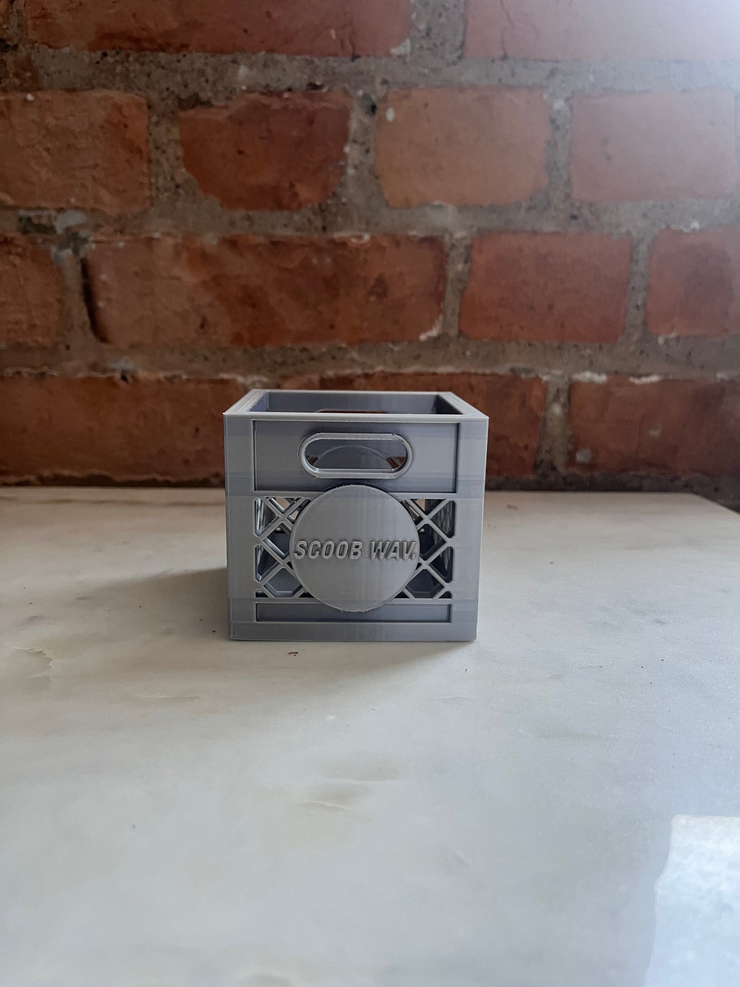 Metallic Peace Crate